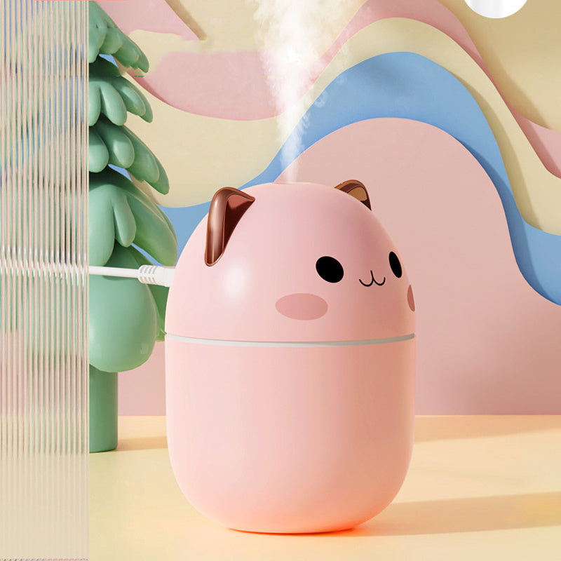 Cute Cat Humidifier | LED Mist & Aroma Diffuser Silicone Back Scrub Bath Brush
