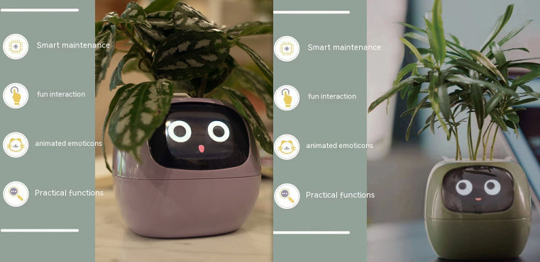 BLYNTRA Smart Planter Companion – Animated AI Plant Pot with Display BLYNTRA