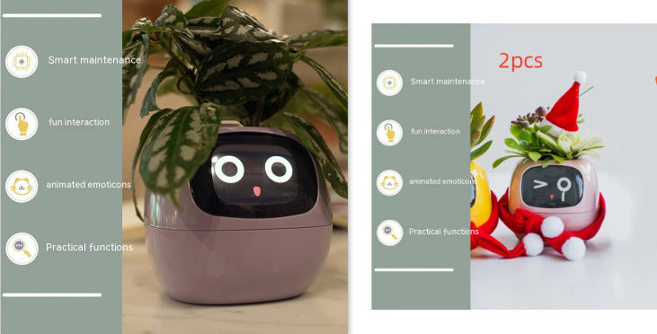 BLYNTRA Smart Planter Companion – Animated AI Plant Pot with Display BLYNTRA