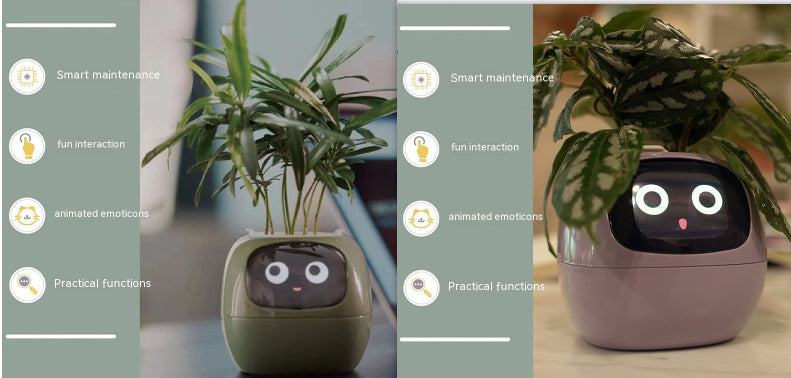 BLYNTRA Smart Planter Companion – Animated AI Plant Pot with Display BLYNTRA