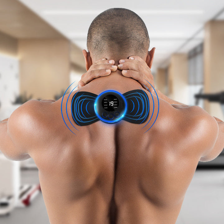 Mini Massage Patch Cervical Massager Shoulder And Neck Massager EMS Portable Pulse Smart Massage Patch 8 Modes 19 Gears BLYNTRA
