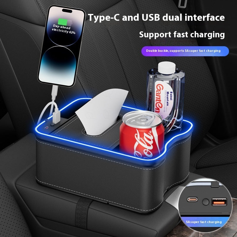 Car Armrest Storage Organizer Box BLYNTRA