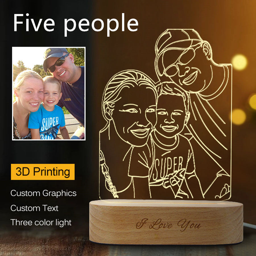 Personalized 3D Stereo Lamp by BLYNTRA – Unique Photo Keepsake BLYNTRA