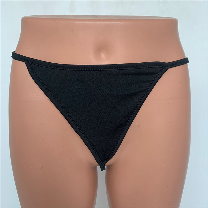 Exy Women Custom Thong With Letter Name Personality G-String Panties Underwear Waist Body Chain Lace Thongs Jewelry Gift Silicone Back Scrub Bath Brush