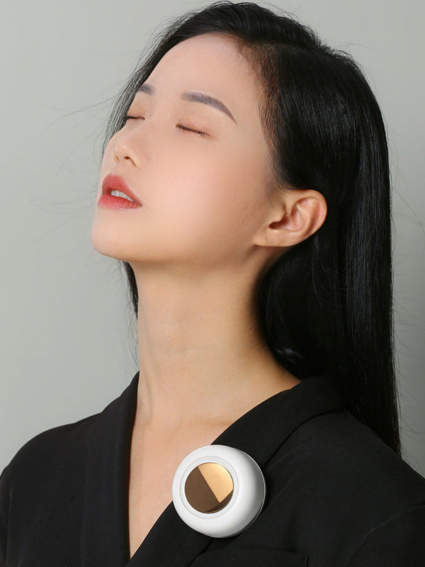 Mini Cyclone Pocket Fan | Portable Buckle Cool Breeze Silicone Back Scrub Bath Brush