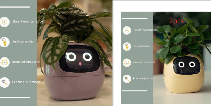 BLYNTRA Smart Planter Companion – Animated AI Plant Pot with Display BLYNTRA