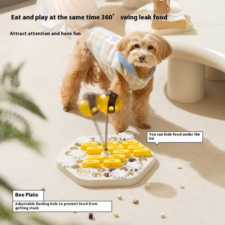 PawMaze Interactive Slow Feeder Toy for Dogs Silicone Back Scrub Bath Brush