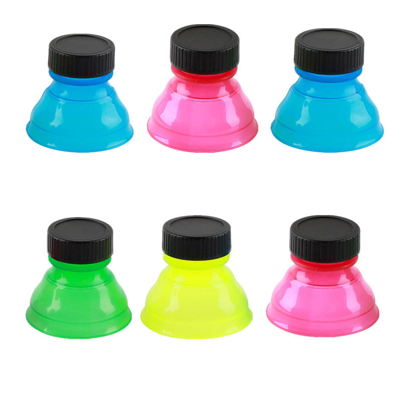 SnapSeal Leak-Proof Soda Bottle Caps Silicone Back Scrub Bath Brush