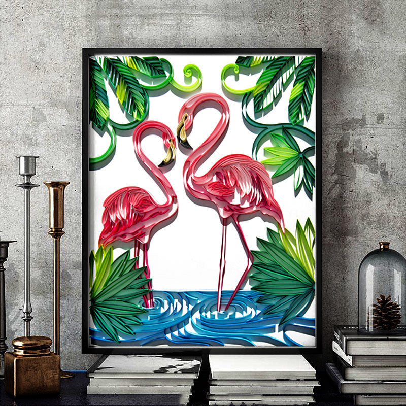 Quilted Paper Art Kit | DIY Illustration Decor Set BLYNTRA