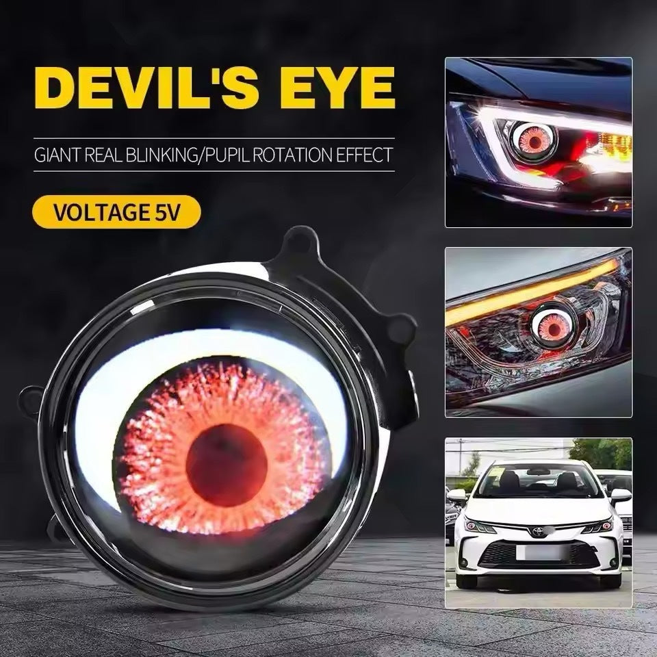 3-Inch LED Demon Eye Lamp for Car & Bike BLYNTRA