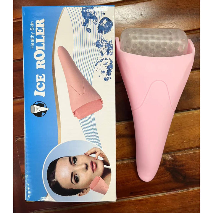 GlaciGlow Facial Ice Roller Massager Silicone Back Scrub Bath Brush