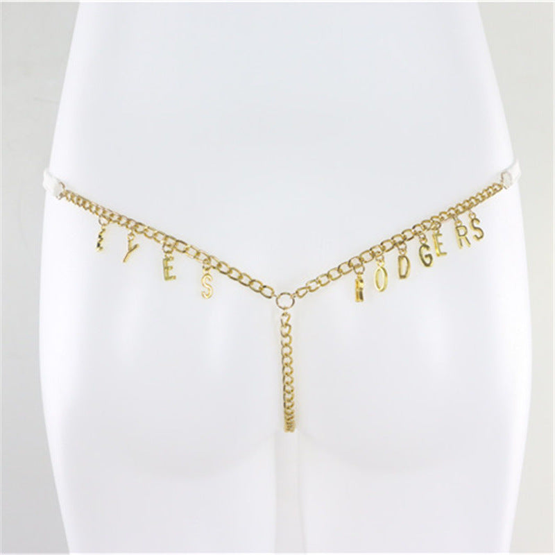 Custom Name Lace Thong & Body Chain Set Silicone Back Scrub Bath Brush