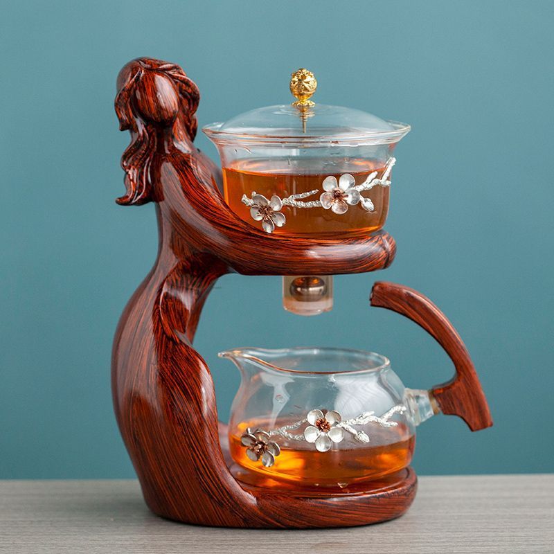 Semi-Automatic Kung Fu Glass Tea Set BLYNTRA