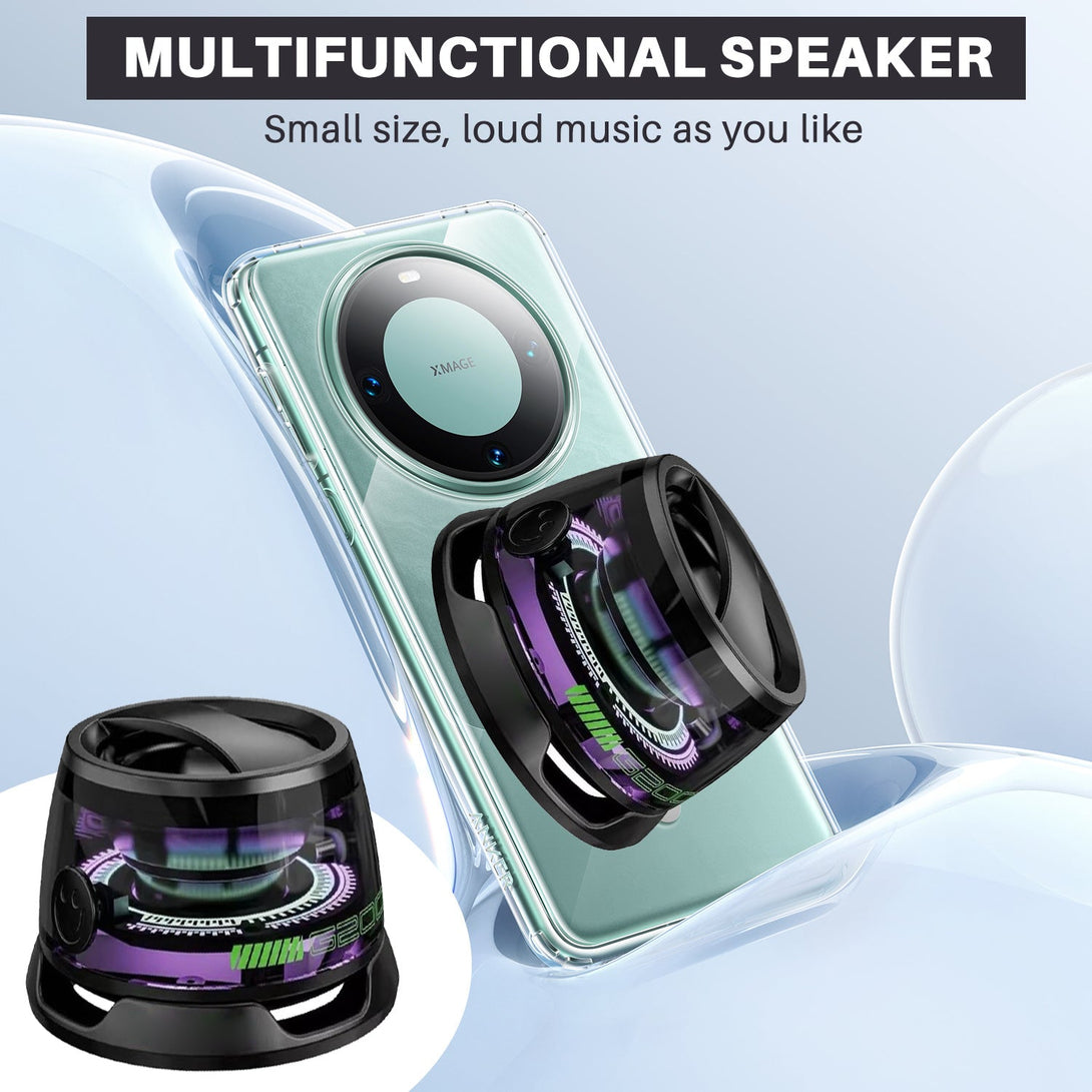 SoundGlow G200 RGB Bluetooth Speaker Silicone Back Scrub Bath Brush