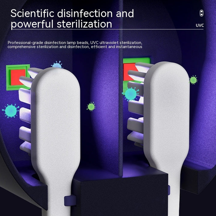 Tooth Brush Holder Sanitizer Uv Toothbrush Sanitizer Toothpaste Accessories Portable Toothbrush Sterilizer Portable Disinfectant Silicone Back Scrub Bath Brush