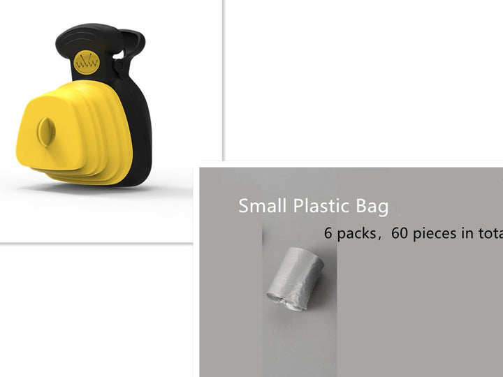 Pet Waste Bag Dispenser with Scoop . Silicone Back Scrub Bath Brush