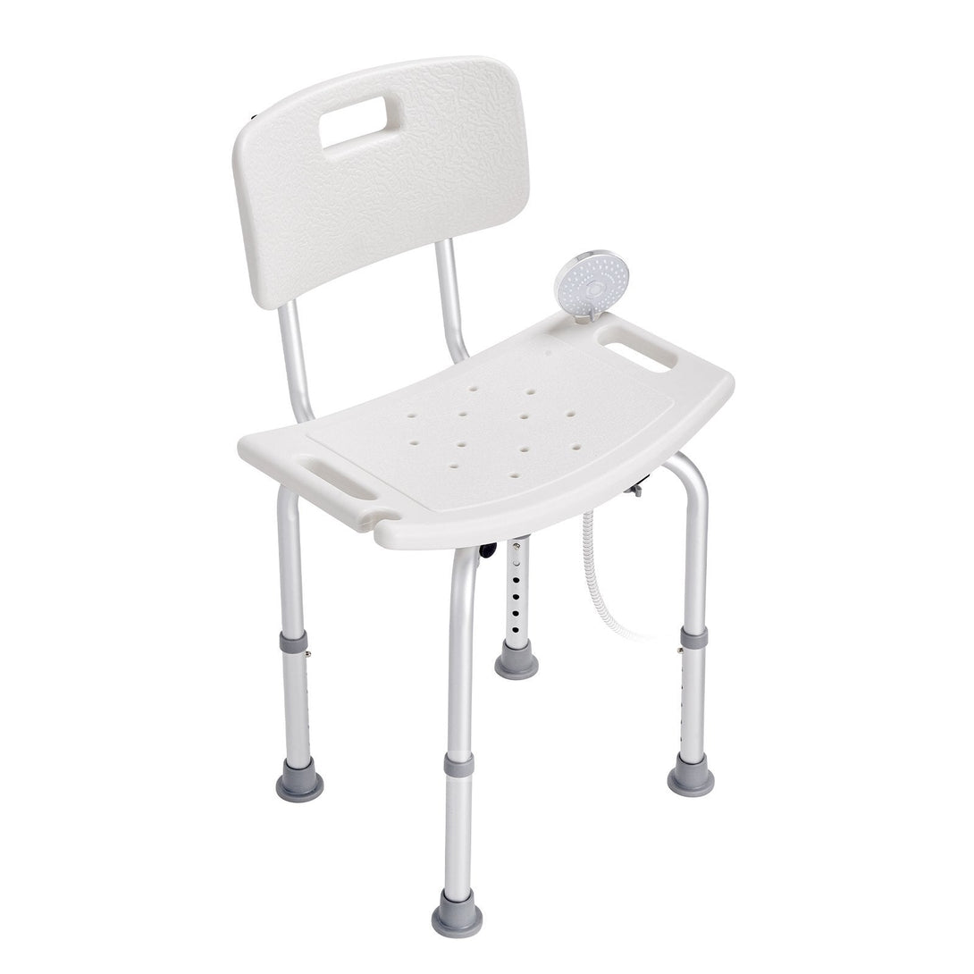 BLYNTRA™ Adjustable Shower Chair with Back & Non-Slip Feet – 350 lb Capacity BLYNTRA