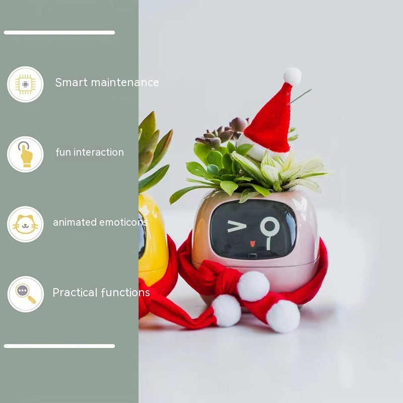 BLYNTRA Smart Planter Companion – Animated AI Plant Pot with Display BLYNTRA