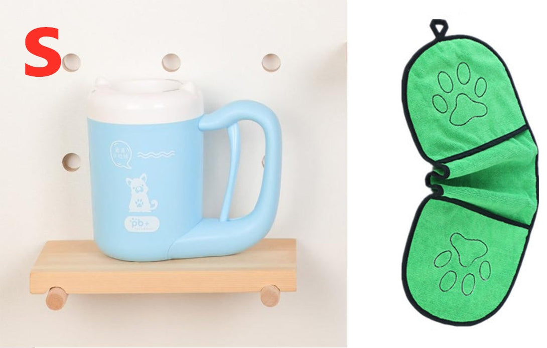 PawPure Silicone Pet Paw Cleaner Cup Silicone Back Scrub Bath Brush