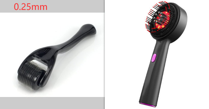 Electric Massage Comb Home Scalp Drain Comb Red Light Anti-slip Hair Care Multi-functional Massage Comb Silicone Back Scrub Bath Brush