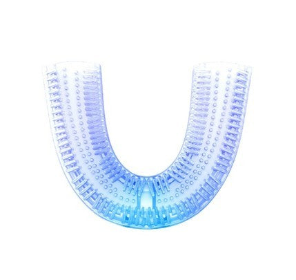 BLYNTRA Smart U-Type Toothbrush – 360° Clean, Blue Light, USB Silicone Back Scrub Bath Brush