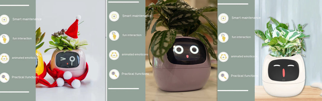 BLYNTRA Smart Planter Companion – Animated AI Plant Pot with Display BLYNTRA