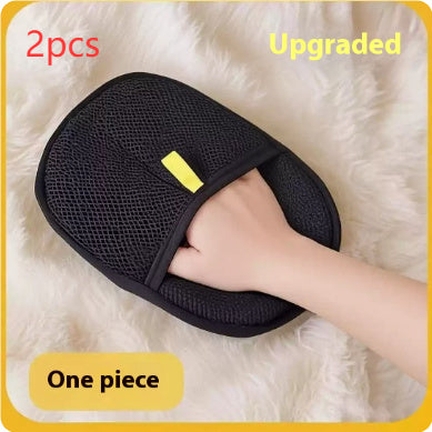 Pet Hair Remover Mitt Pet Hair Remover Gloves Deshedding Brush Glove For Dog Cat Rabbit With Long Short Curly Hair Silicone Back Scrub Bath Brush