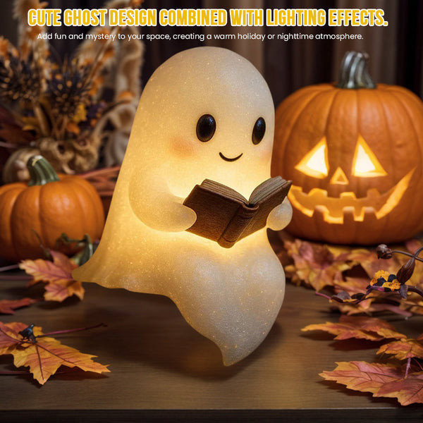 Cute LED Ghost Night Light Children's Nightlight Gift Bedside Sleep Lamp Halloween Decorations Lovely Ghost Lamp Warm Light Silicone Back Scrub Bath Brush