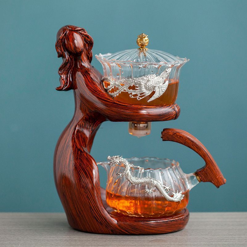 Semi-Automatic Kung Fu Glass Tea Set BLYNTRA