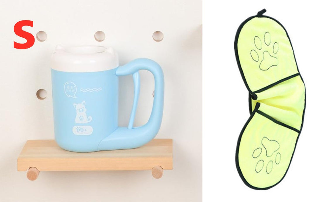 PawPure Silicone Pet Paw Cleaner Cup Silicone Back Scrub Bath Brush