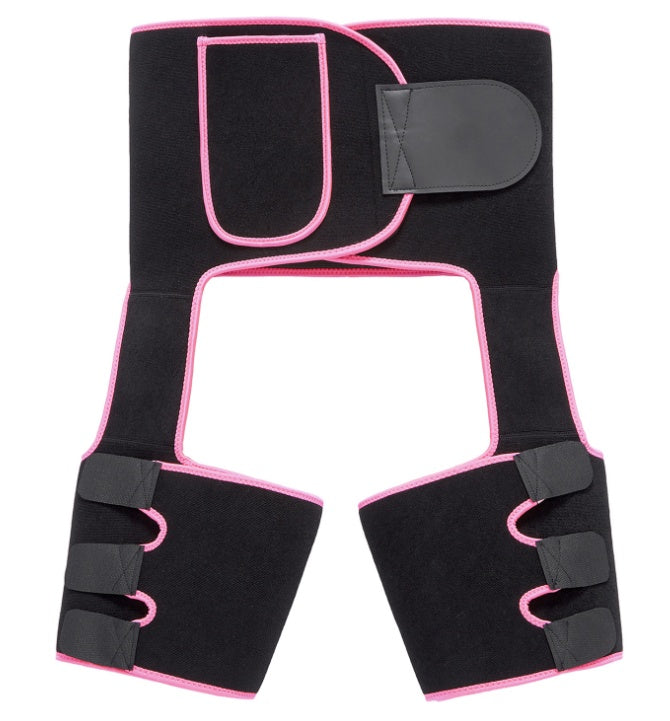 Sweat High Waist Thigh Trimmer Butt Lifter Shapewear Belt 3 In 1 Adjustable Belt Silicone Back Scrub Bath Brush