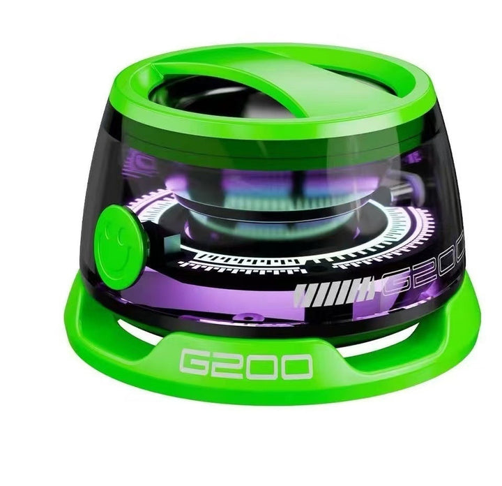 Portable Bluetooth Speaker G200 RGB Lighting Speaker BT5.3 Mini Sound Box 7 Hours Playback Magnetic Phone Holder Silicone Back Scrub Bath Brush