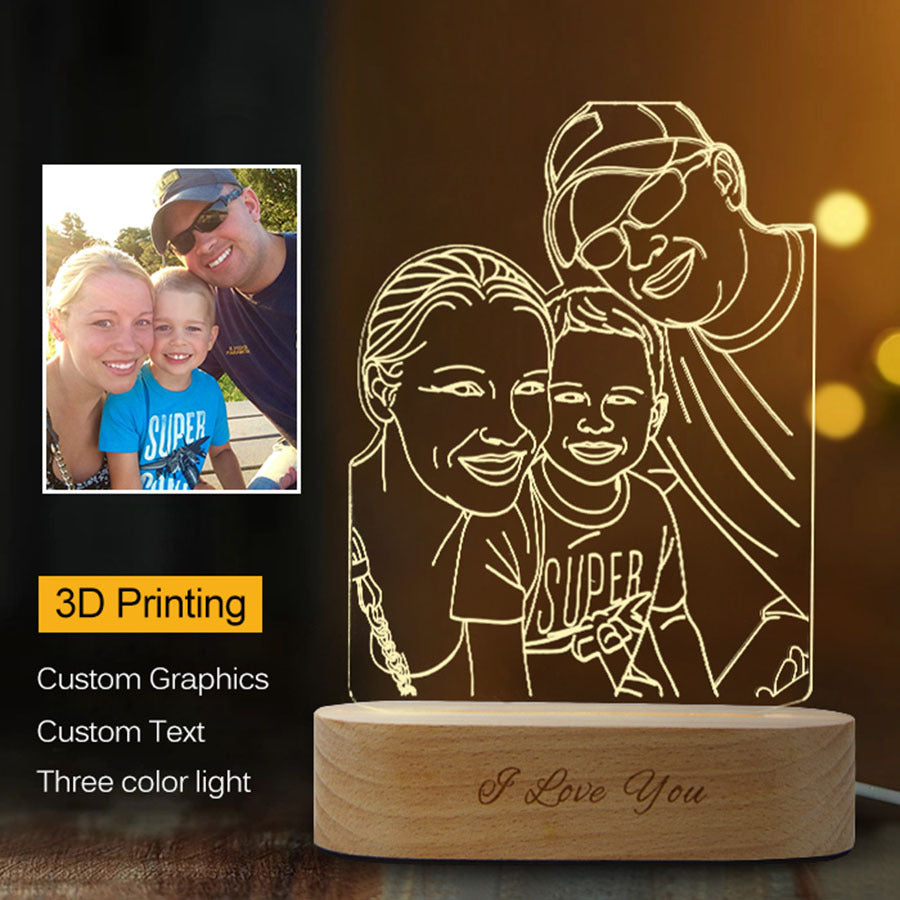 Personalized 3D Stereo Lamp by BLYNTRA – Unique Photo Keepsake BLYNTRA