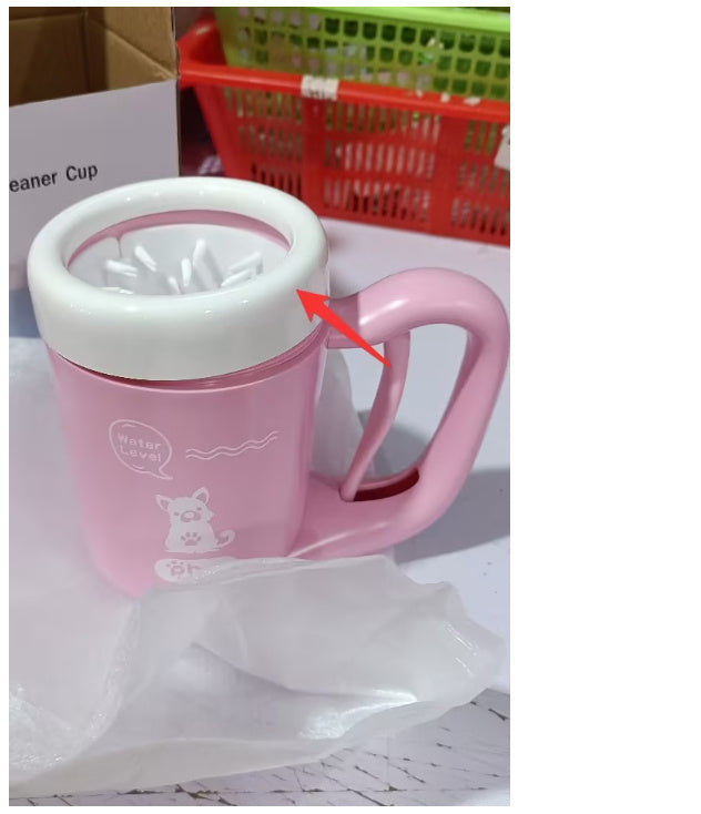 PawPure Silicone Pet Paw Cleaner Cup Silicone Back Scrub Bath Brush