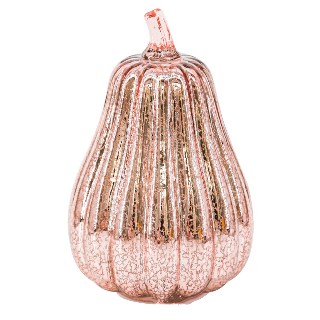 BLYNTRA Halloween Glass Pumpkin Lantern – Ambient Fall Light Decor BLYNTRA