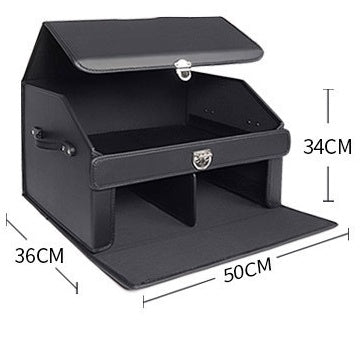 Leather Car Trunk Organizer | Foldable Storage Box BLYNTRA