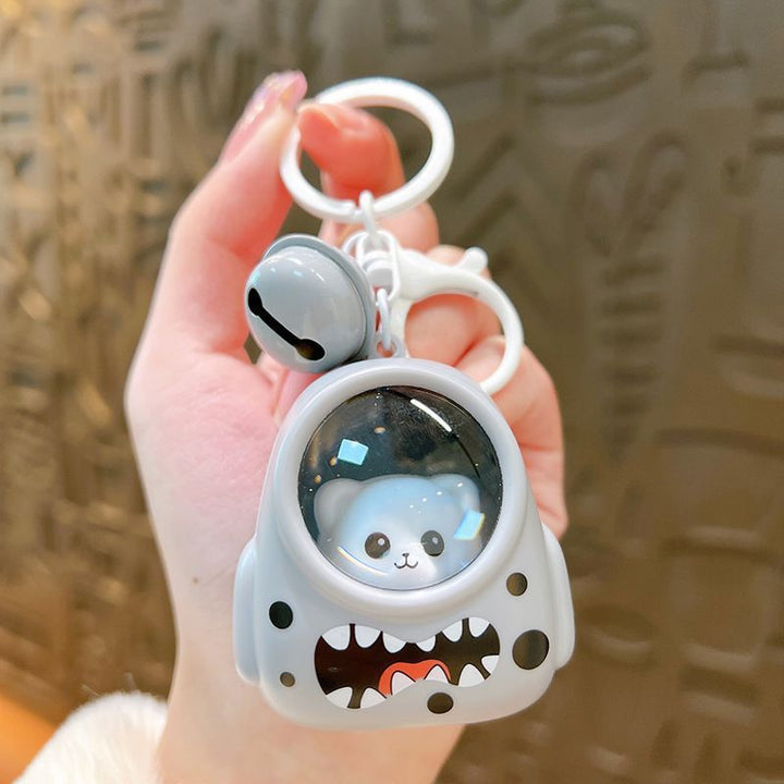 Cat Bear Schoolbag Small Night Lamp Keychain Pendant Silicone Back Scrub Bath Brush
