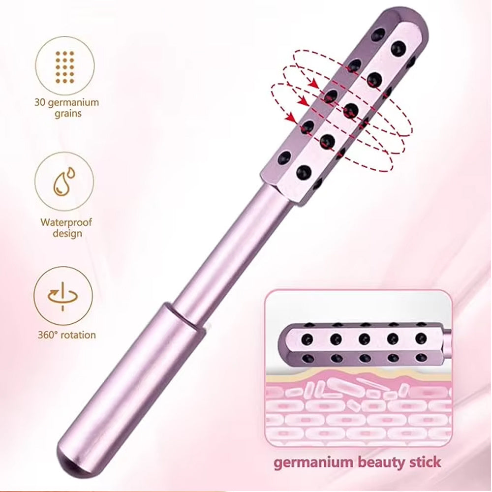 Germanium Face Lift Roller | Wrinkle Remover Stick Silicone Back Scrub Bath Brush