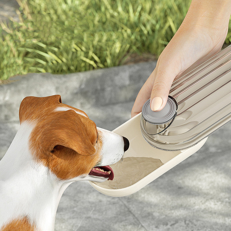 2 In 1 Pet Water Cup Segment Design Green Dog Walking Portable Drinking Cup Dog Feeding Supplies Pet Supplies Dog Walking Water Feeder Pets Products Silicone Back Scrub Bath Brush