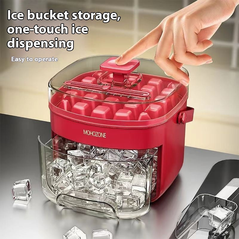 IcePress Max 48-Cube Ice Tray & Bucket Silicone Back Scrub Bath Brush