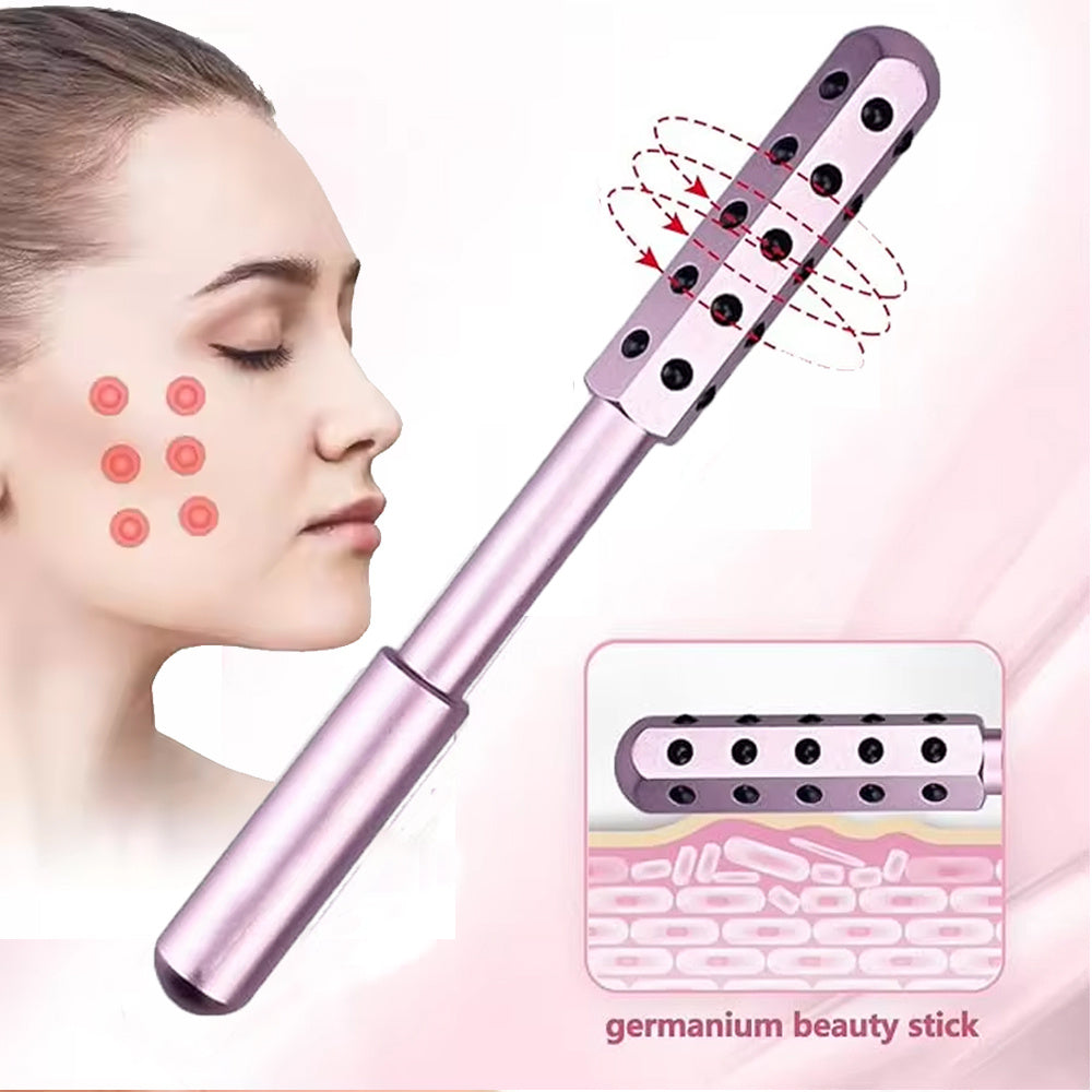 Germanium Face Lift Roller | Wrinkle Remover Stick Silicone Back Scrub Bath Brush
