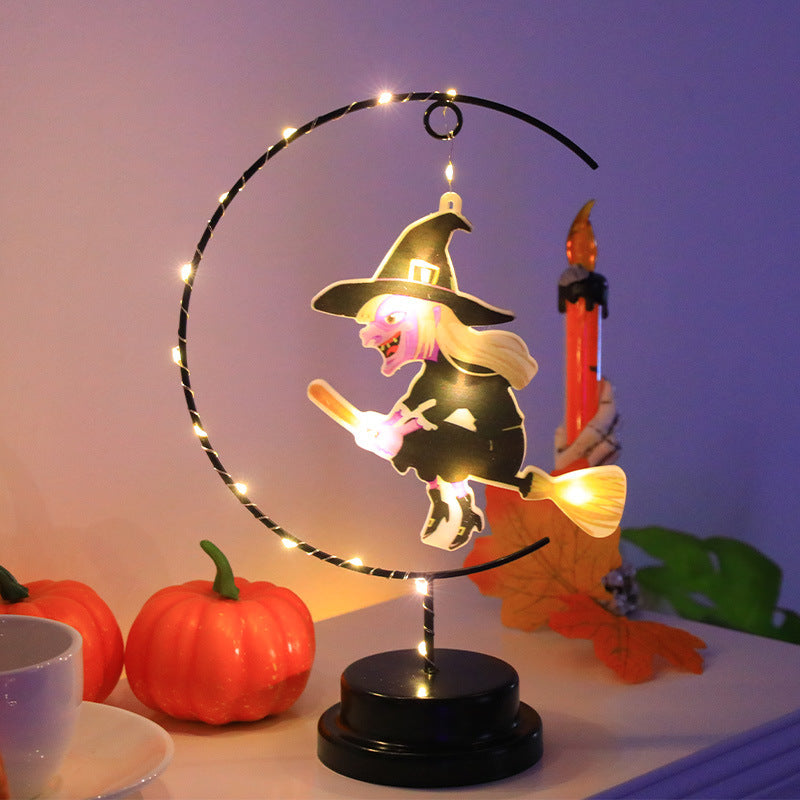 BLYNTRA Wrought Iron Witch Modeling Lamp – LED Decorative Halloween Light BLYNTRA