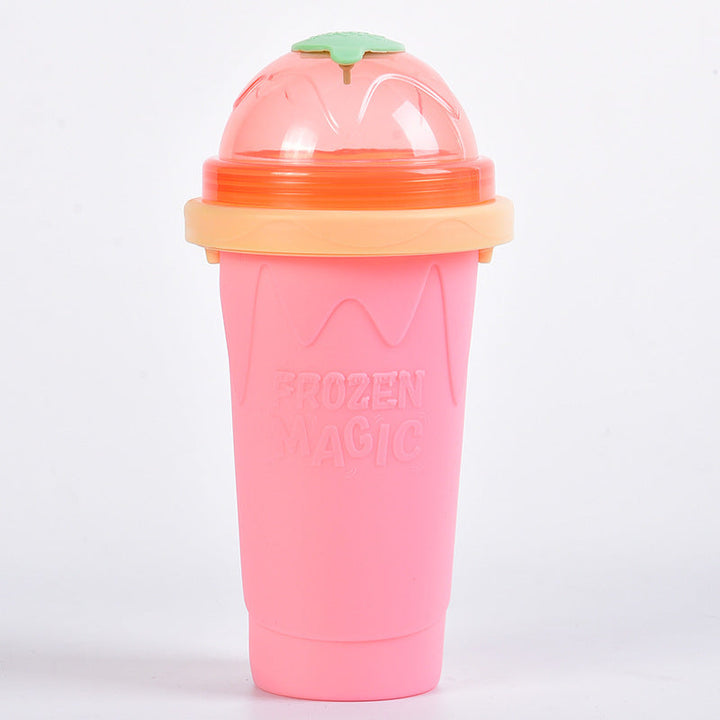 IceCrush Smoothie Cup – Instant Slushie Maker Silicone Back Scrub Bath Brush