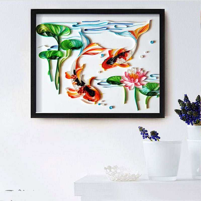 Quilted Paper Art Kit | DIY Illustration Decor Set BLYNTRA