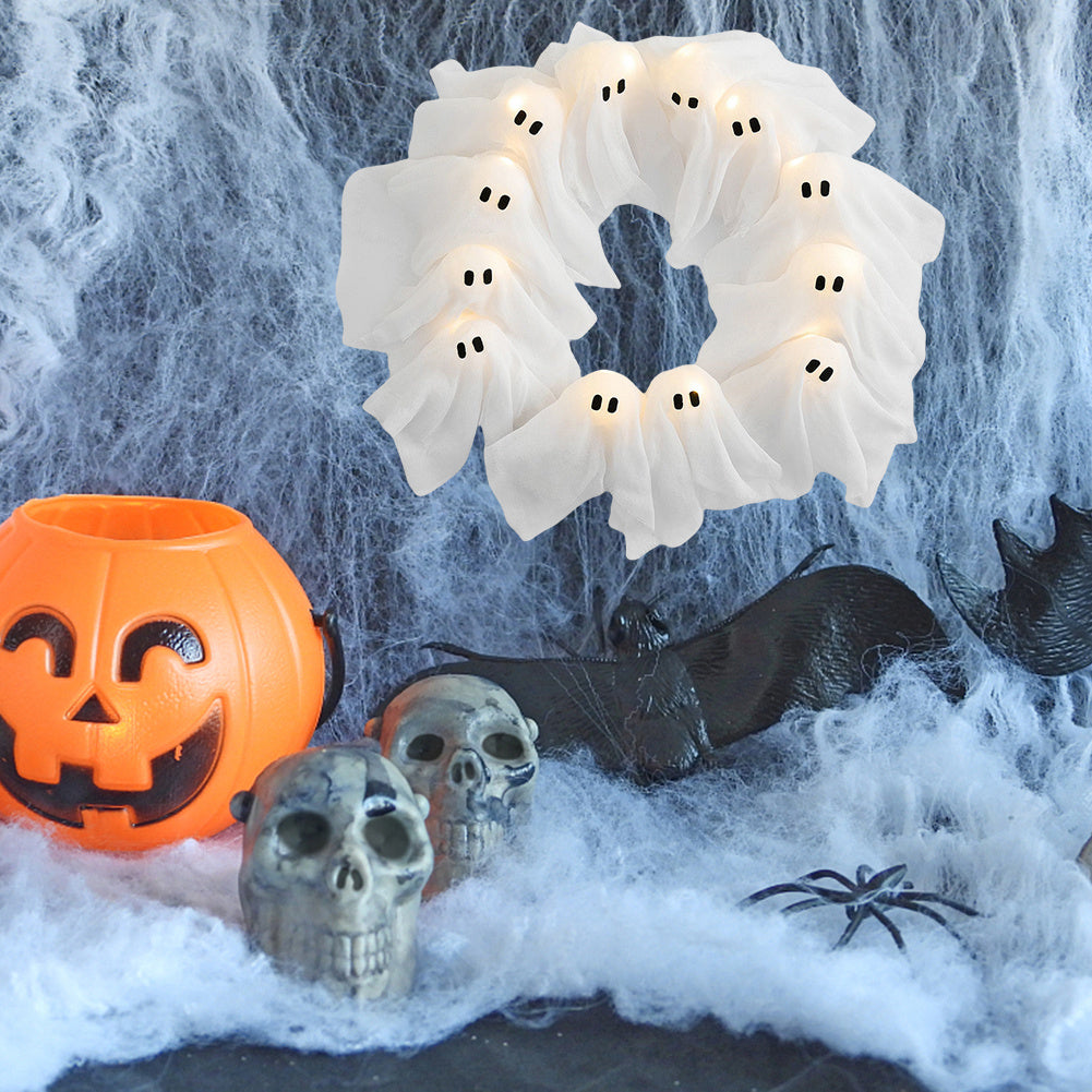 BLYNTRA Halloween Door Sign – Cute Ghost Lights for Festive Entryway BLYNTRA