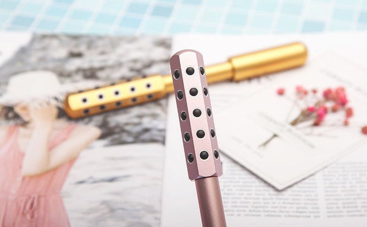 Germanium Face Lift Roller | Wrinkle Remover Stick Silicone Back Scrub Bath Brush