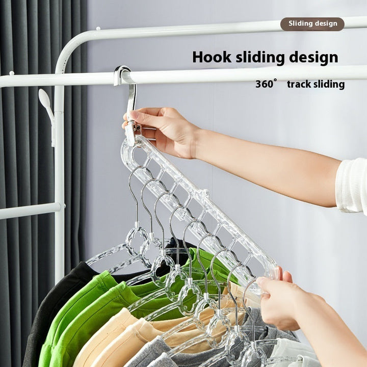 Glacier Pattern Nine-hole Hanger Household Foldable And Contractible Silicone Back Scrub Bath Brush