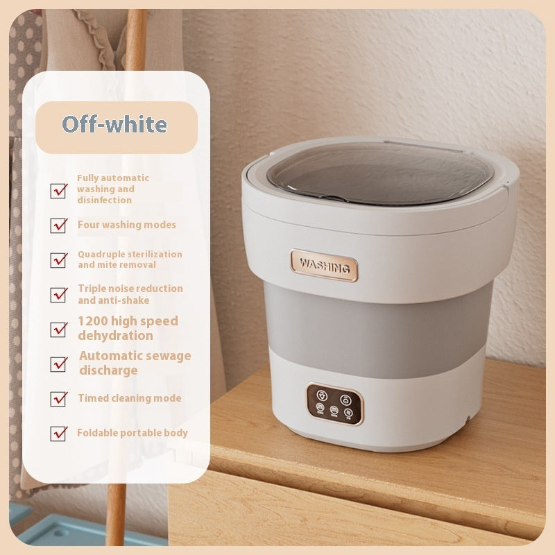 Folding Washing Machine Portable Underwear Underwear Small Washing Machine Silicone Back Scrub Bath Brush