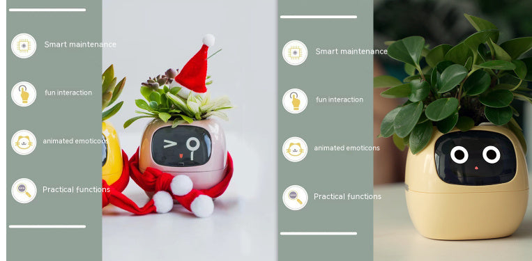 BLYNTRA Smart Planter Companion – Animated AI Plant Pot with Display BLYNTRA