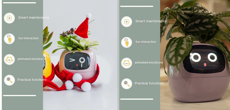 BLYNTRA Smart Planter Companion – Animated AI Plant Pot with Display BLYNTRA